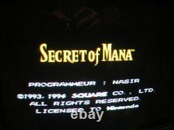 Jeu Vidéo Secret of Mana complet Super Nintendo SNES