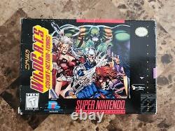 Jim Lee's WILDCATS Super Nintendo SNES 100% Authentic CIB POSTER! RARE