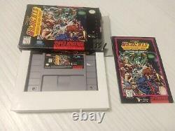 Jim Lee's Wildcats Super Nintendo SNES Authentic Rare