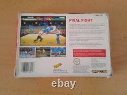 Juego Super Nintendo Snes Final Fight Erbe Con Caja Boxed Pal España Raro! R68