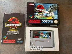 Jurassic Park Part 2 The Chaos Continues Super Nintendo SNES PAL Video Game