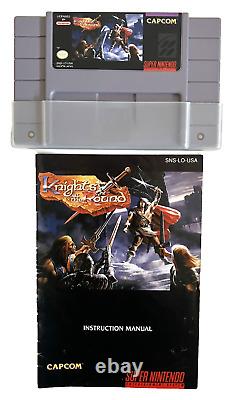 KNIGHTS OF THE ROUND SNES SUPER NINTENDO SNES NTSC with MANUAL AUTHENTIC