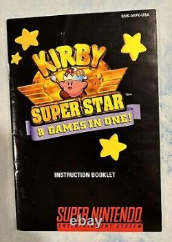 Kirby Super Star (Super Nintendo Entertainment System, 1996) SNES Authentic