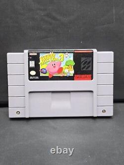 Kirby's Dream Land 3 (Nintendo SNES) Tested Working Authentic Dust Cover