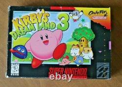 Kirby's Dream Land 3 Super Nintendo Entertainment System (SNES) Box&Manual only