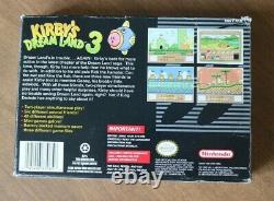 Kirby's Dream Land 3 Super Nintendo Entertainment System (SNES) Box&Manual only