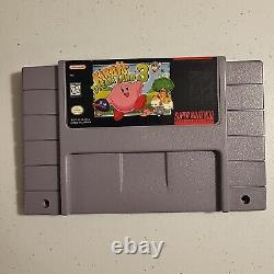 Kirby's Dream Land 3 Super Nintendo SNES Cleaned Tested Authentic NICE? FREE