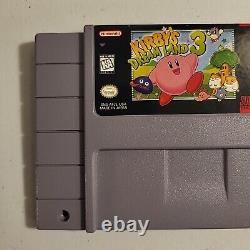 Kirby's Dream Land 3 Super Nintendo SNES Cleaned Tested Authentic NICE? FREE