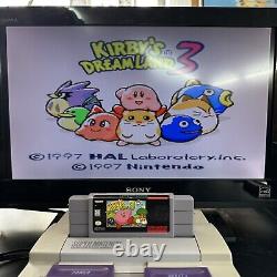 Kirby's Dream Land 3 Super Nintendo SNES Tested Authentic