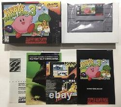 Kirby's Dreamland 3 Super Nintendo SNES CIB 100% Complete Near Mint