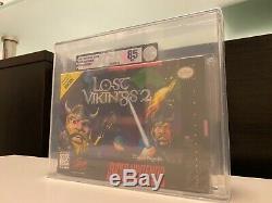 LOST VIKINGS 2 SNES Super Nintendo VIDEO GAME NEW NIB SEALED VGA GRADED 85