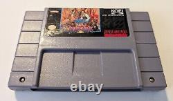 LOT Uncharted Waters New Horizons Super Nintendo SNES Authentic Cartridges Only