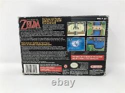 Legend Of Zelda Link To The Past Super Nintendo SNES FRENCH CAD RARE CIB