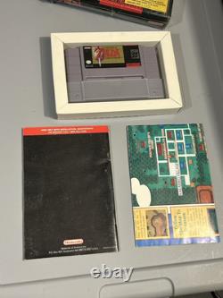 Legend of Zelda Link to the Past Super Nintendo SNES Complete CIB MAP