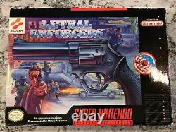 Lethal Enforcers (Super Nintendo, 1992) SNES Big Box Complete CIB