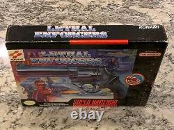 Lethal Enforcers (Super Nintendo, 1992) SNES Big Box Complete CIB