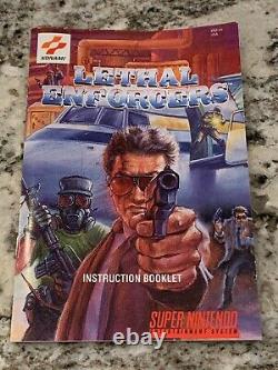 Lethal Enforcers (Super Nintendo, 1992) SNES Big Box Complete CIB