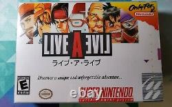 Live a Live Super Nintendo SNES English Timewalk Games Version Brand New Sealed
