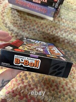 Looney Tunes B-Ball SNES Super Nintendo Rare Complete In Box Video Game Withmanual