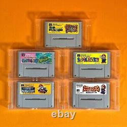 Lot 10 Nintendo Super Famicom Mario Donkey Kirby Games Set withBox SNES SFC Japan