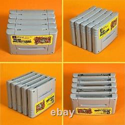 Lot 10 Nintendo Super Famicom Mario Donkey Kirby Games Set withBox SNES SFC Japan