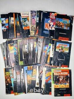 Lot 89x Super Nintendo SNES Video Game / System / Accessory Instruction Booklets