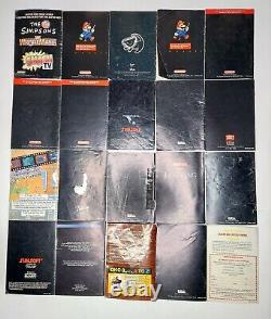 Lot 89x Super Nintendo SNES Video Game / System / Accessory Instruction Booklets