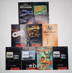 Lot 89x Super Nintendo SNES Video Game / System / Accessory Instruction Booklets