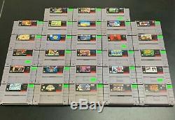 Lot Of 28 SNES Games Super Nintendo Game Bundle