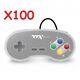 Lot Of 100 Super Nintendo Snes System Console Replacement Controller 6ft Ttx
