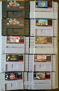 Lot of 14 SNES Games including Super Mario, Donkey Kong, Street Fighter