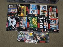 Lot of 178 Super Nintendo SNES Games Carts + Boxes NES