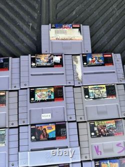 Lot of 20 Super Nintendo Carts Guaranteed Authentic Original SNES Game Bundle