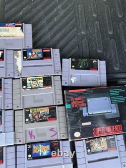 Lot of 20 Super Nintendo Carts Guaranteed Authentic Original SNES Game Bundle