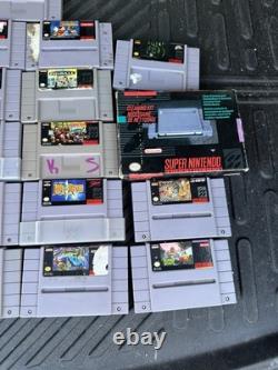 Lot of 20 Super Nintendo Carts Guaranteed Authentic Original SNES Game Bundle