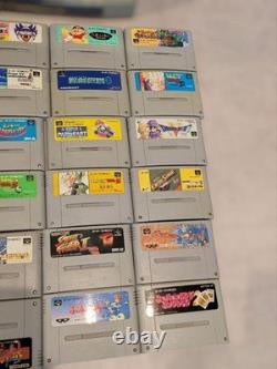 Lot of 30 Nintendo Super Famicom Games Set SNES SFC Japanese with Case