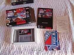 Lot of 5 CIB Super Nintendo Games - NBA, Tennis Tour, PGA Tour Golf etc. SNES