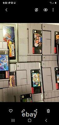 Lot of 72 original authentic Super Nintendo SuperNES SNES game cartridges