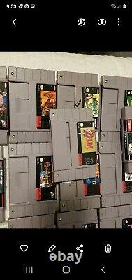 Lot of 72 original authentic Super Nintendo SuperNES SNES game cartridges