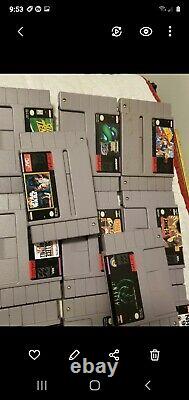 Lot of 72 original authentic Super Nintendo SuperNES SNES game cartridges