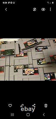 Lot of 72 original authentic Super Nintendo SuperNES SNES game cartridges