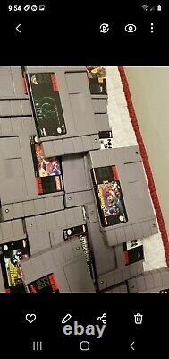 Lot of 72 original authentic Super Nintendo SuperNES SNES game cartridges