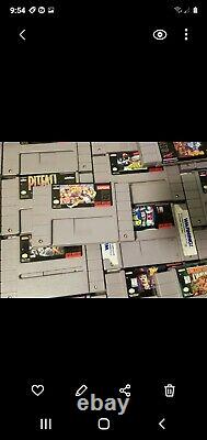 Lot of 72 original authentic Super Nintendo SuperNES SNES game cartridges