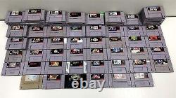 Lot of 76 Super Nintendo SNES Games Working See Pictures