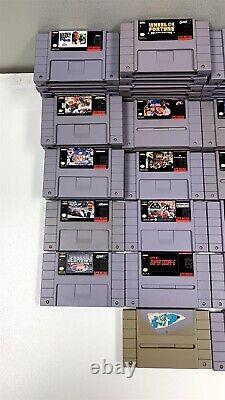 Lot of 76 Super Nintendo SNES Games Working See Pictures