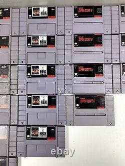 Lot of 76 Super Nintendo SNES Games Working See Pictures