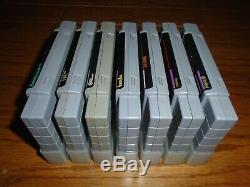 Lot of 7 Super Nintendo SNES games including Earthbound, Chrono Trigger, EVO +