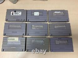 Lot of 9 SNES Super Nintendo Authentic Games TESTED & CLEANED! IN HAND