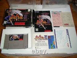 Lufia 1 2 Lot Fortress of Doom + Rise of the Sinistrals SNES Super Nintendo CIB