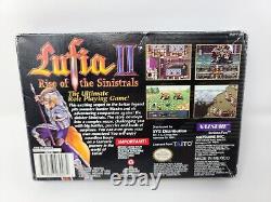 Lufia II 2 Rise of Sinistrals SNES Super Nintendo Box Art, Manual, Game